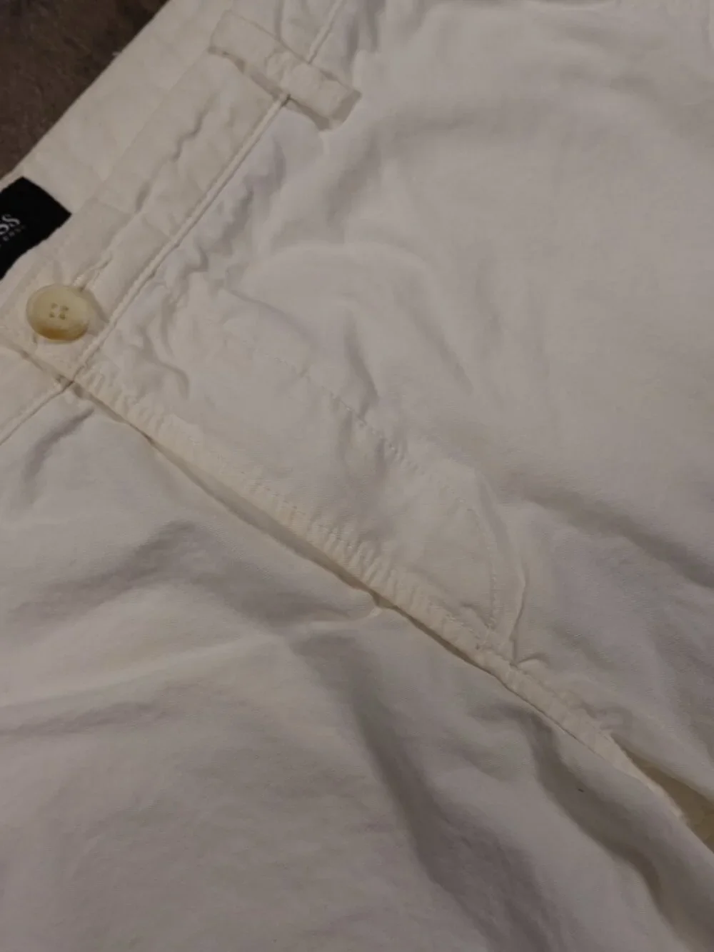 Hugo Boss Rice Slim Fit Chino Pants Men’s 36R White Designer Casual Preppy FAIR